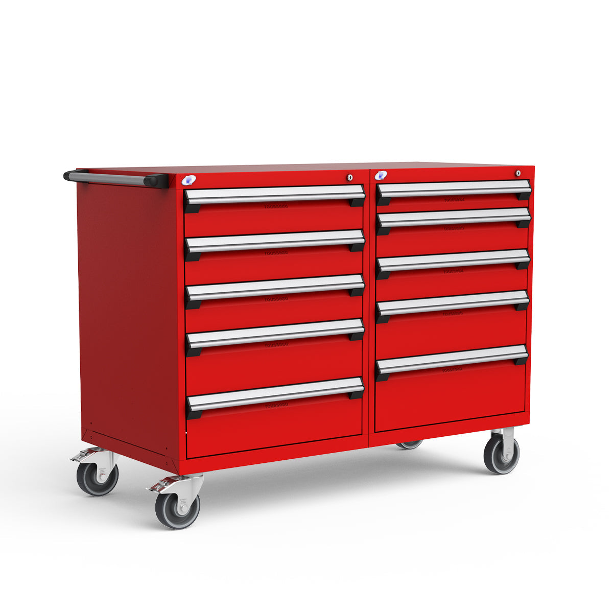 Mobile Modular Drawer Cabinets – 60"W x 27"D x 45"H – 10 drawers