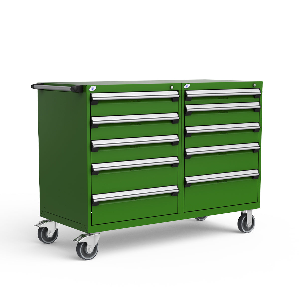 Mobile Modular Drawer Cabinets – 60"W x 27"D x 45"H – 10 drawers