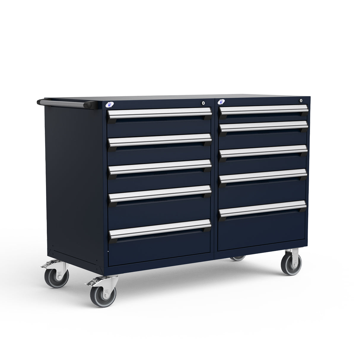 Mobile Modular Drawer Cabinets – 60"W x 27"D x 45"H – 10 drawers