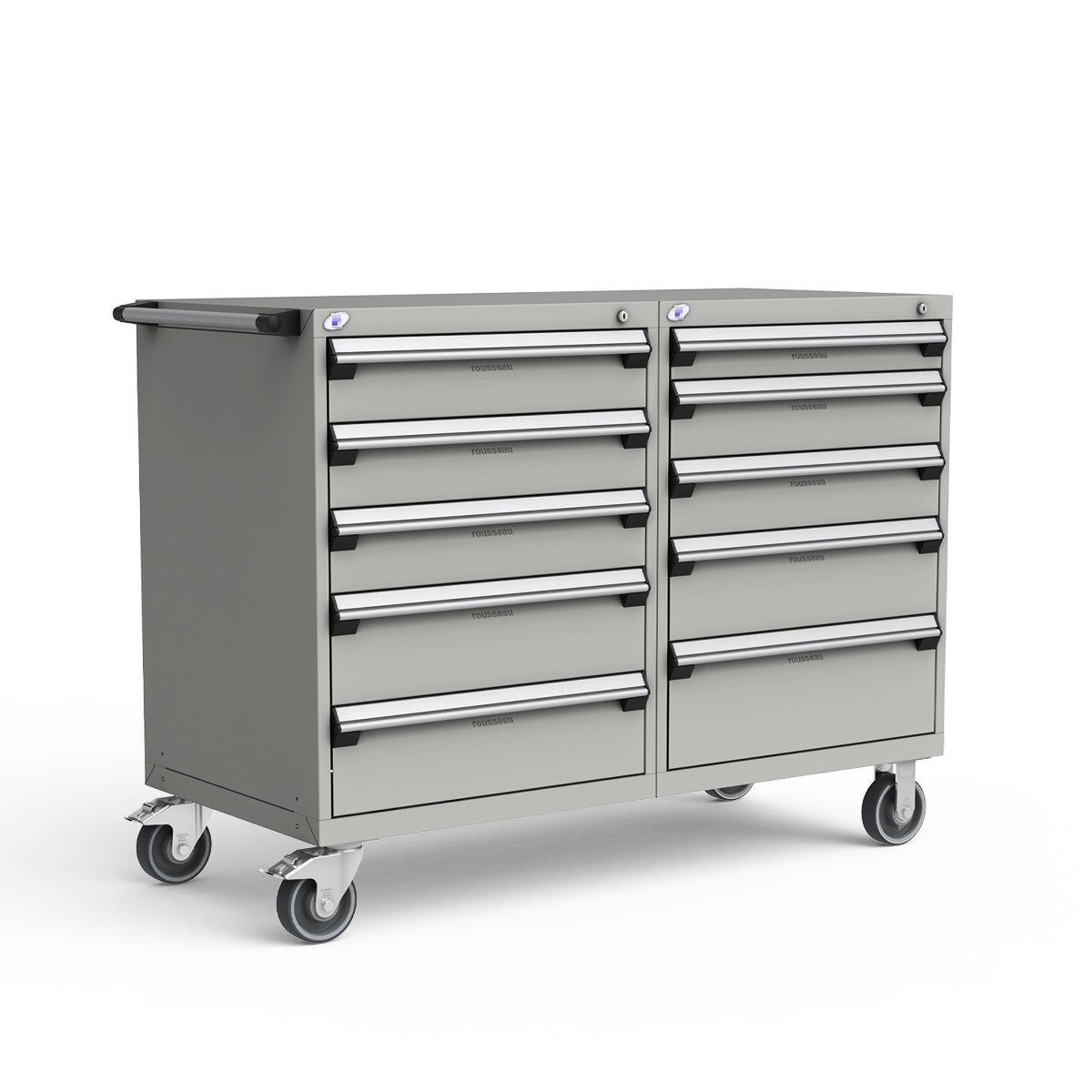 Mobile Modular Drawer Cabinets – 60"W x 27"D x 45"H – 10 drawers