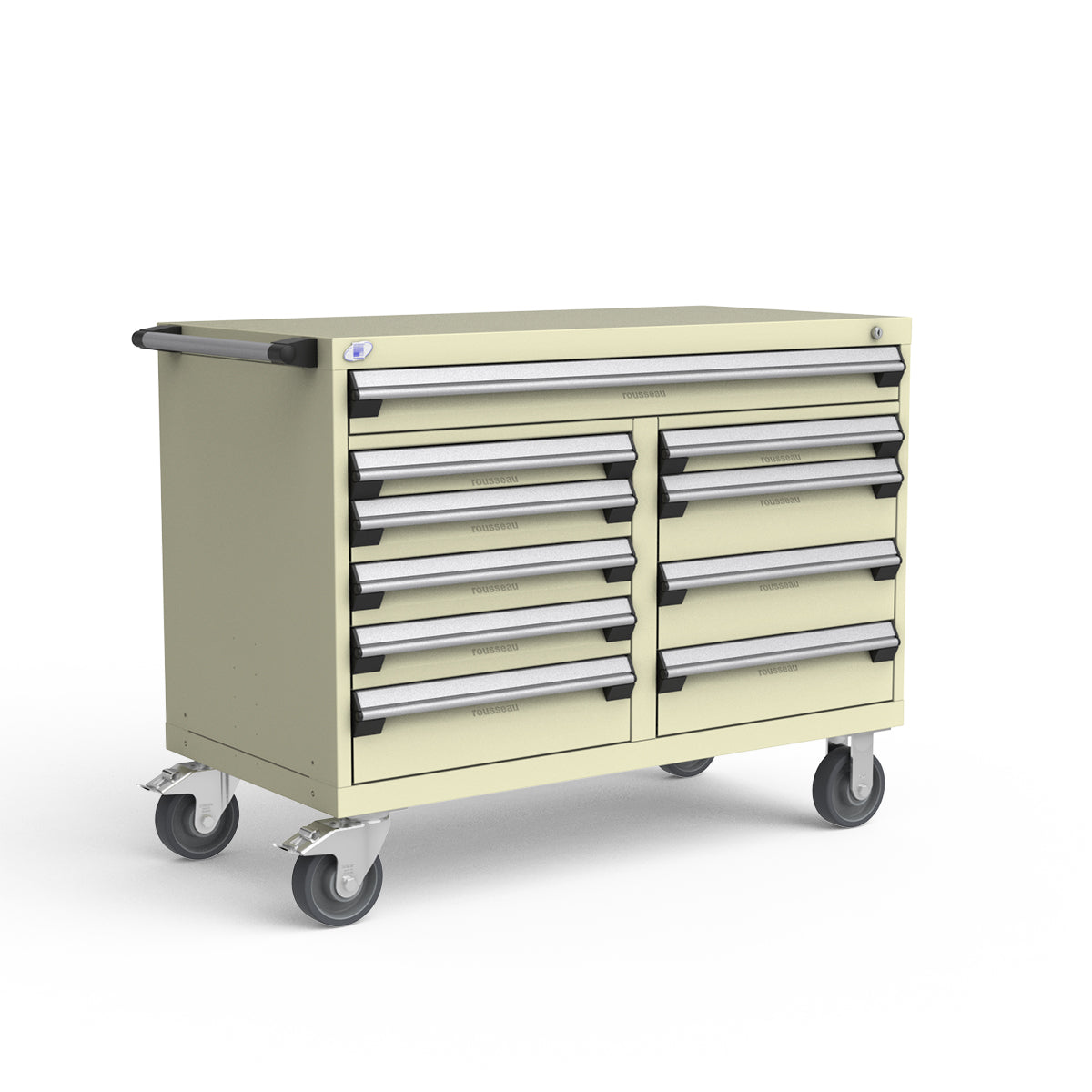Mobile Modular Drawer Cabinets – 48"W x 24"D x 37"H – 10 drawers