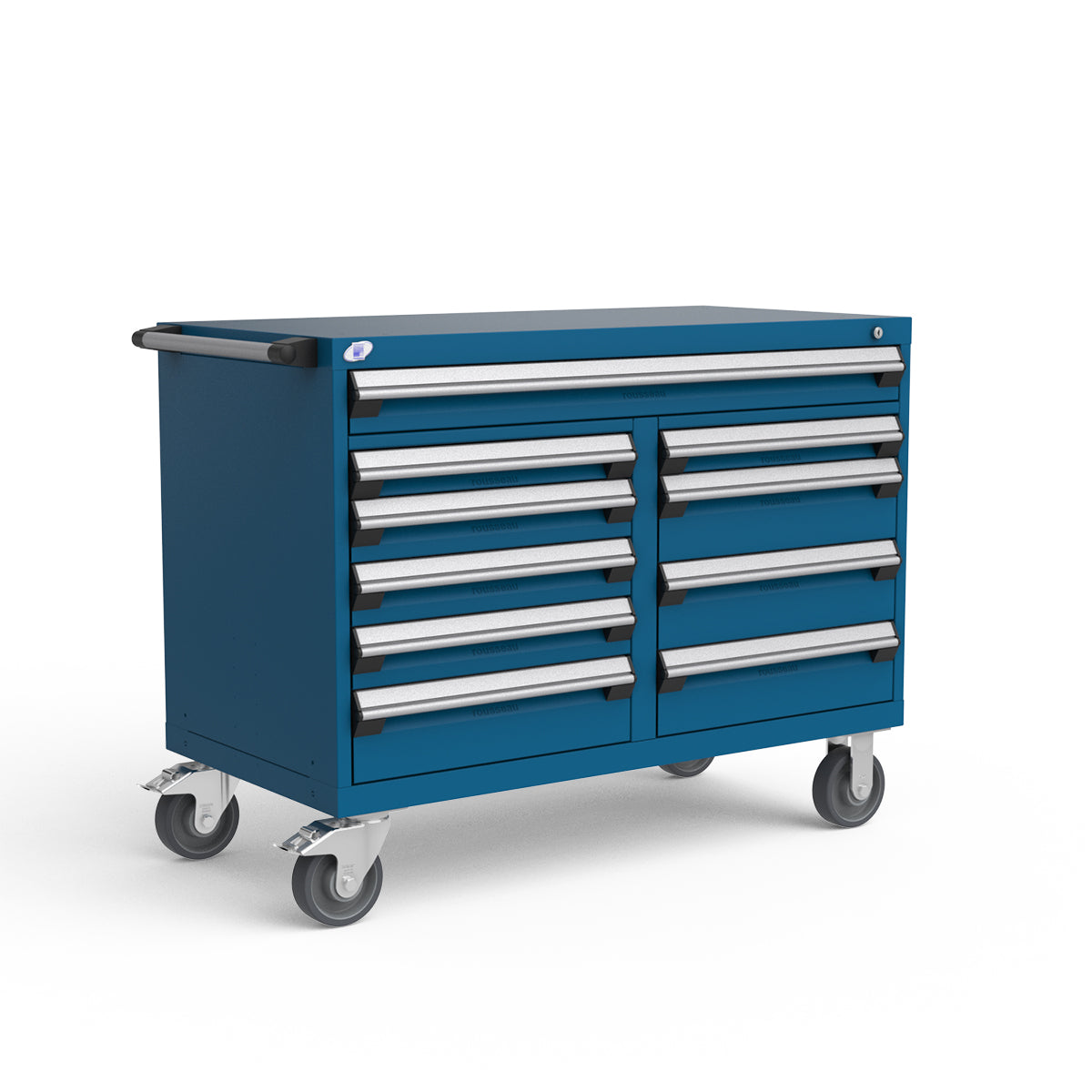 Mobile Modular Drawer Cabinets – 48"W x 24"D x 37"H – 10 drawers