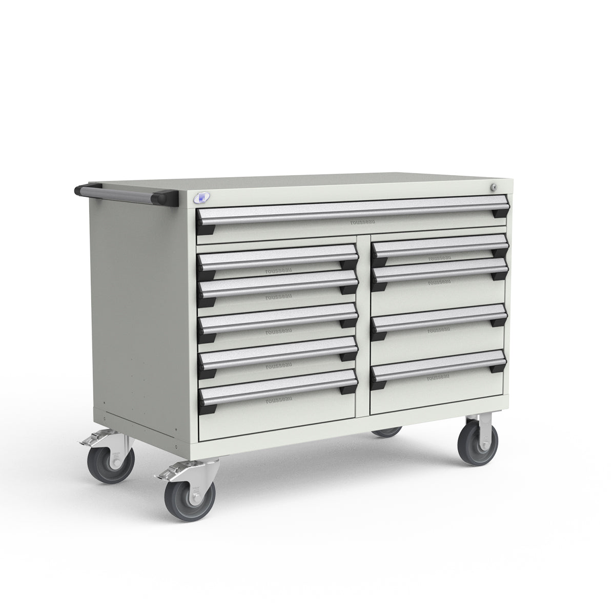 Mobile Modular Drawer Cabinets – 48"W x 24"D x 37"H – 10 drawers
