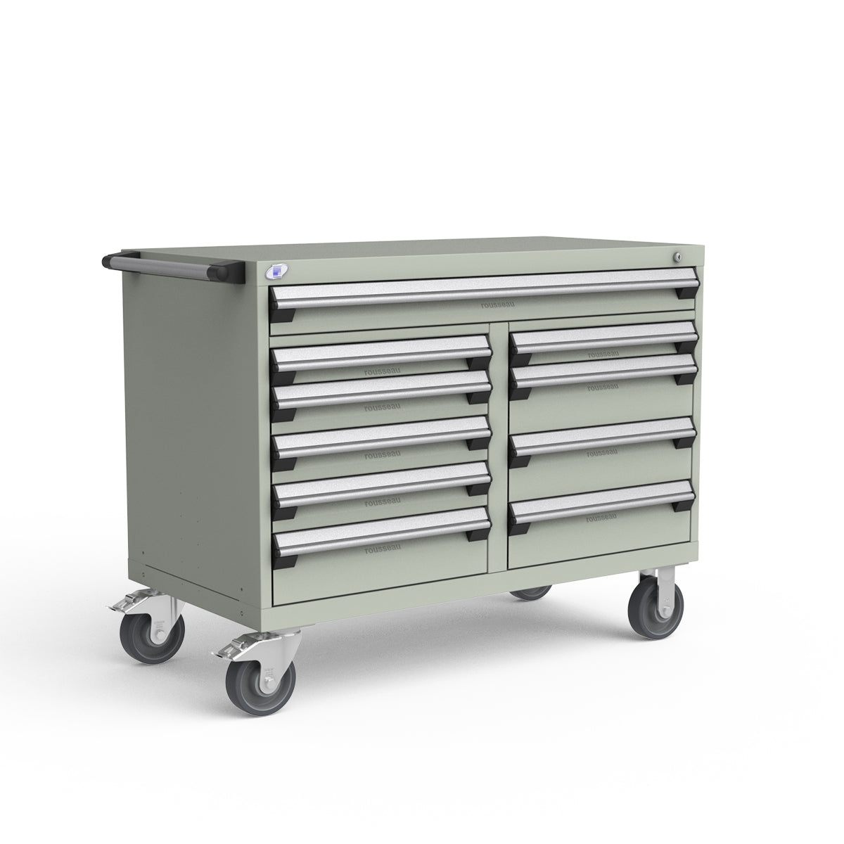 Mobile Modular Drawer Cabinets – 48"W x 24"D x 37"H – 10 drawers