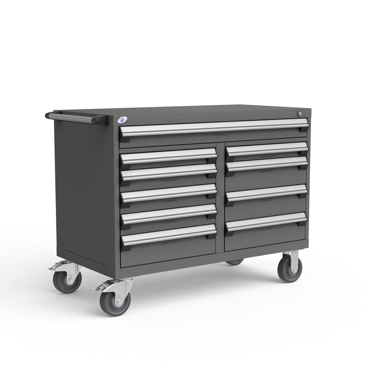 Mobile Modular Drawer Cabinets – 48"W x 24"D x 37"H – 10 drawers