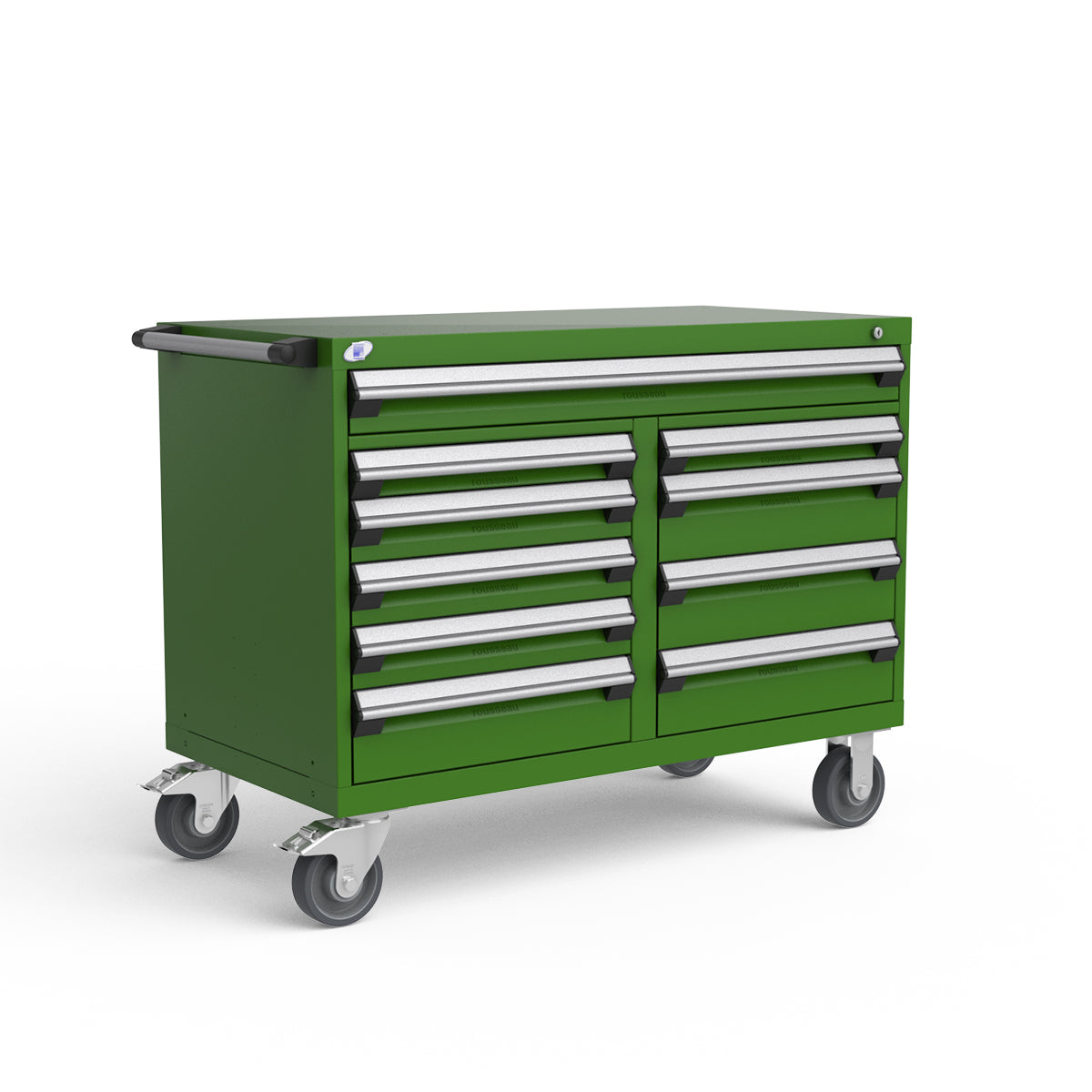 Mobile Modular Drawer Cabinets – 48"W x 24"D x 37"H – 10 drawers