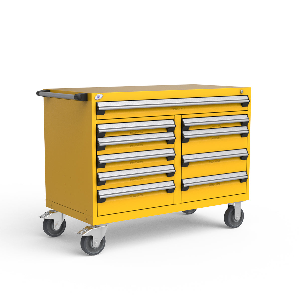 Mobile Modular Drawer Cabinets – 48"W x 24"D x 37"H – 10 drawers