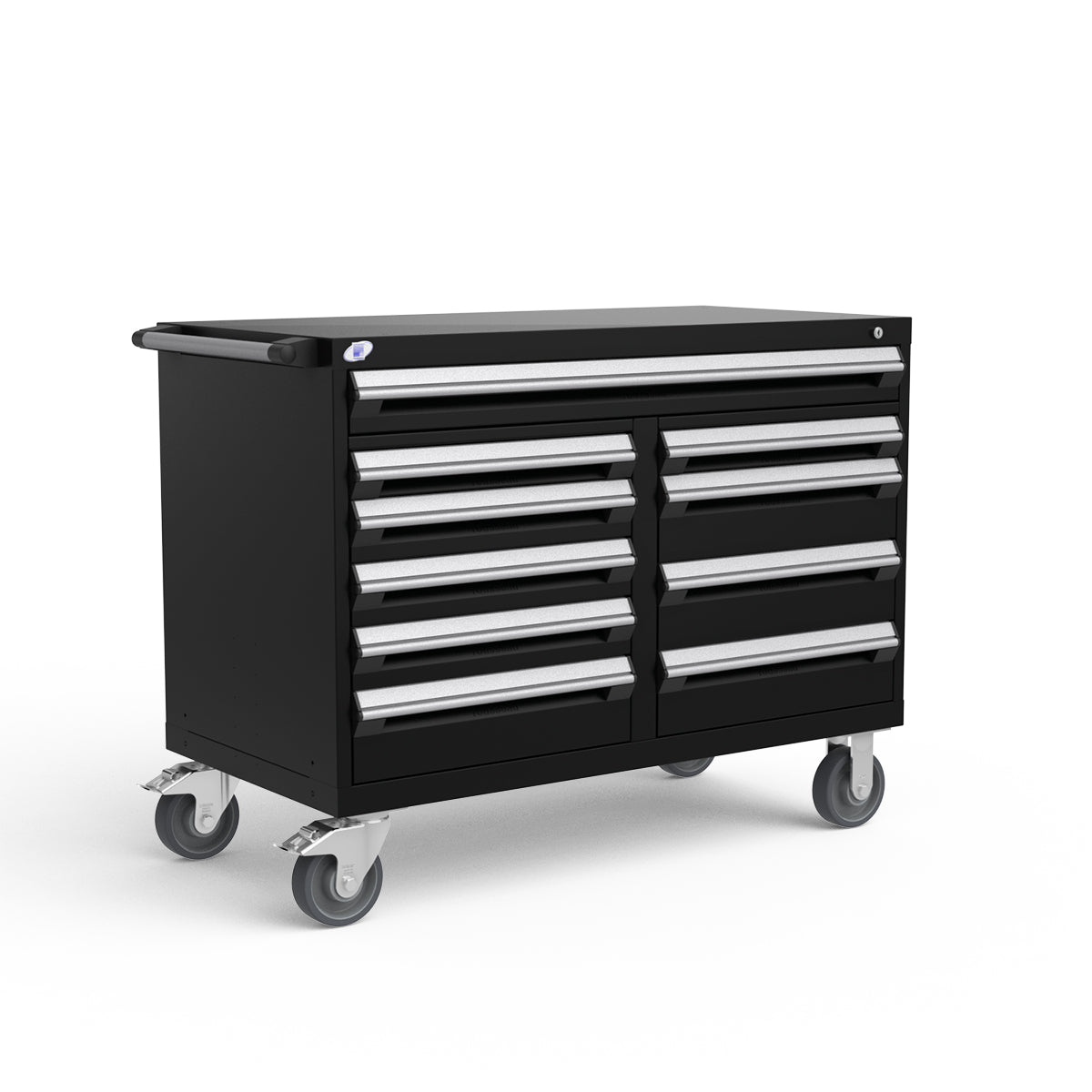 Mobile Modular Drawer Cabinets – 48"W x 24"D x 37"H – 10 drawers