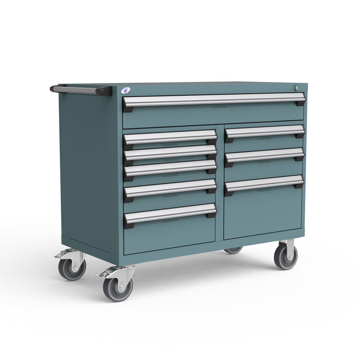 Mobile Modular Drawer Cabinets – 48"W x 24"D x 41"H – 9 drawers