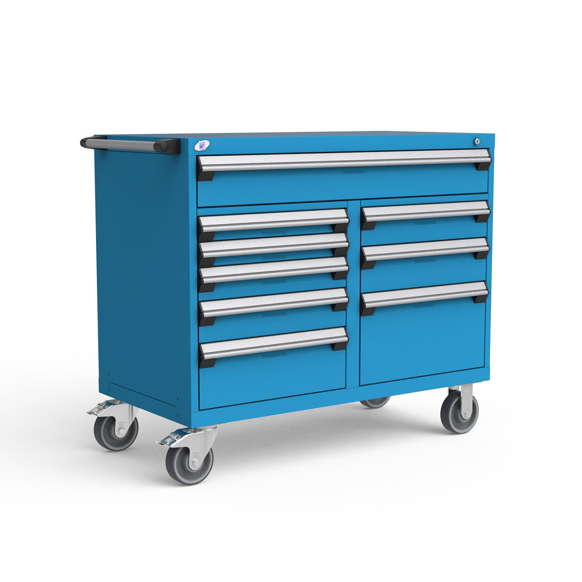 Mobile Modular Drawer Cabinets – 48"W x 24"D x 41"H – 9 drawers