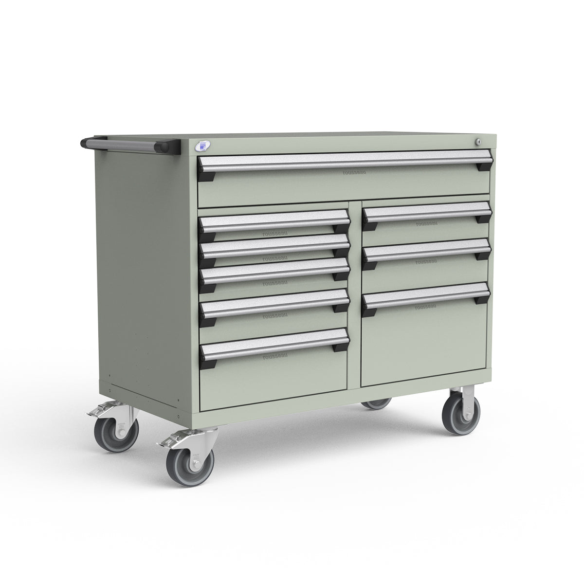 Mobile Modular Drawer Cabinets – 48"W x 24"D x 41"H – 9 drawers