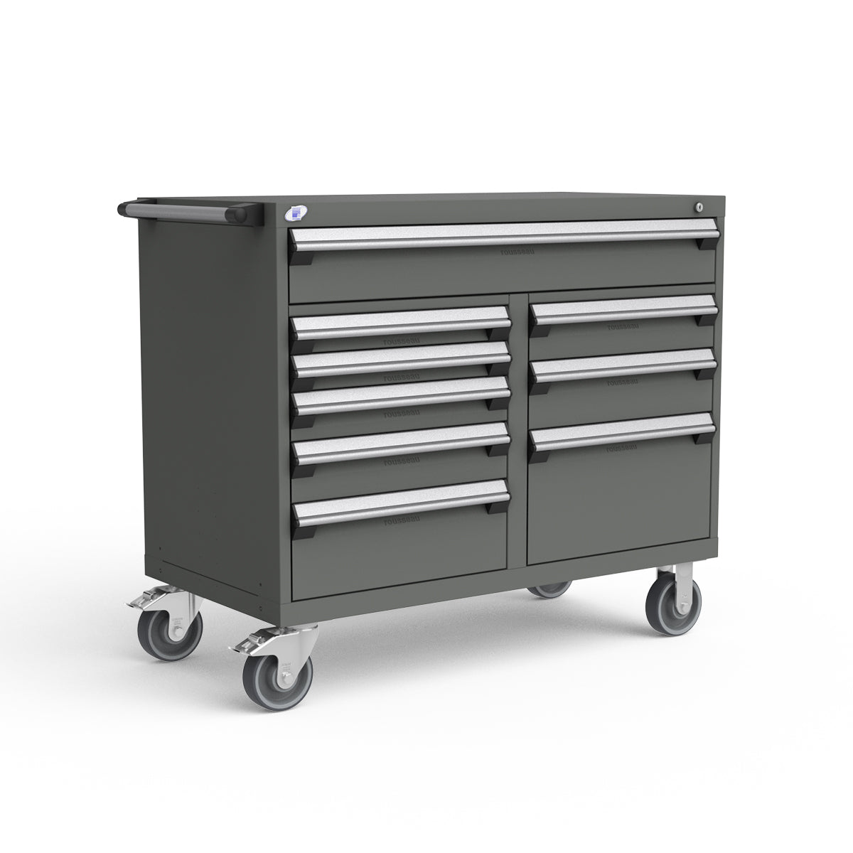 Mobile Modular Drawer Cabinets – 48"W x 24"D x 41"H – 9 drawers