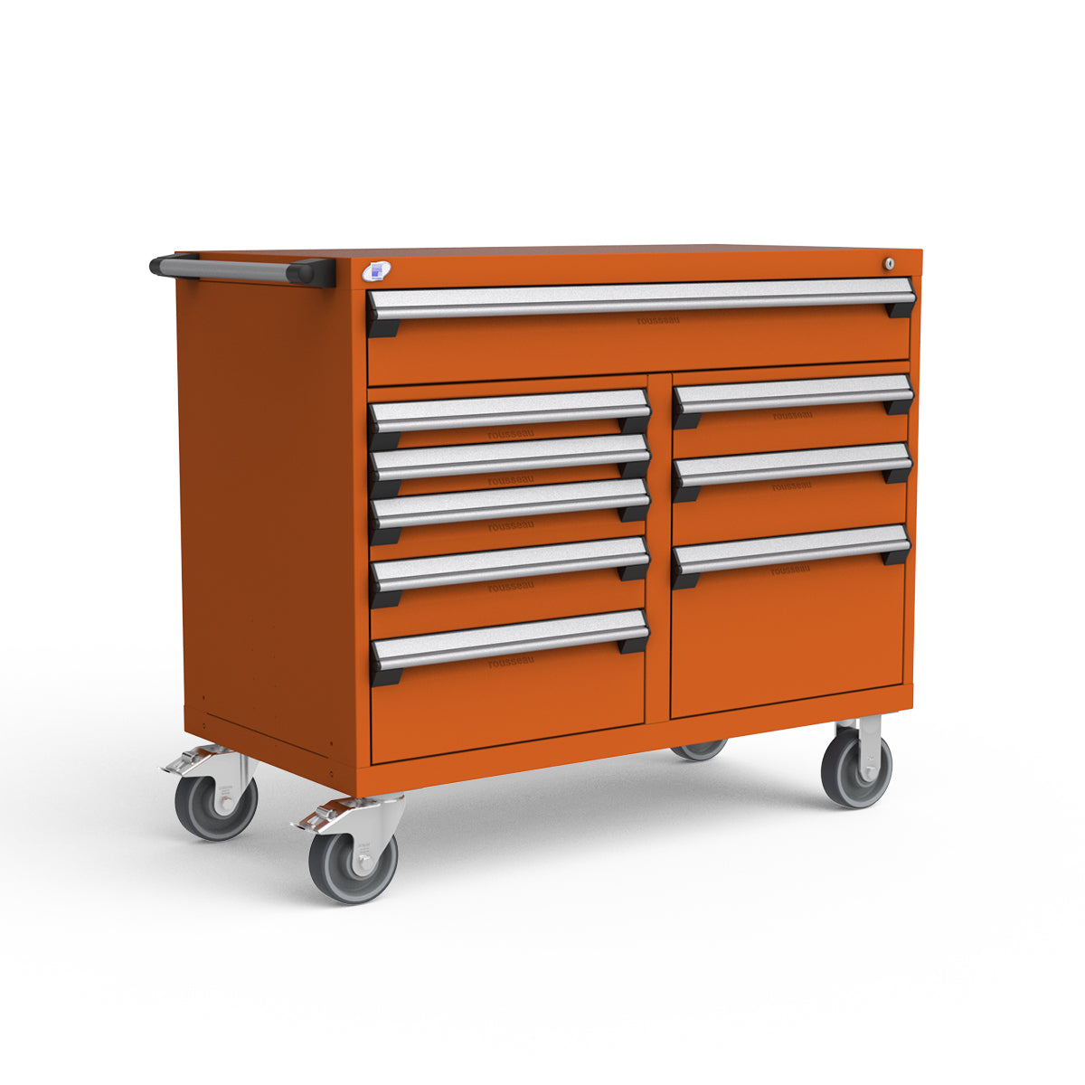 Mobile Modular Drawer Cabinets – 48"W x 24"D x 41"H – 9 drawers