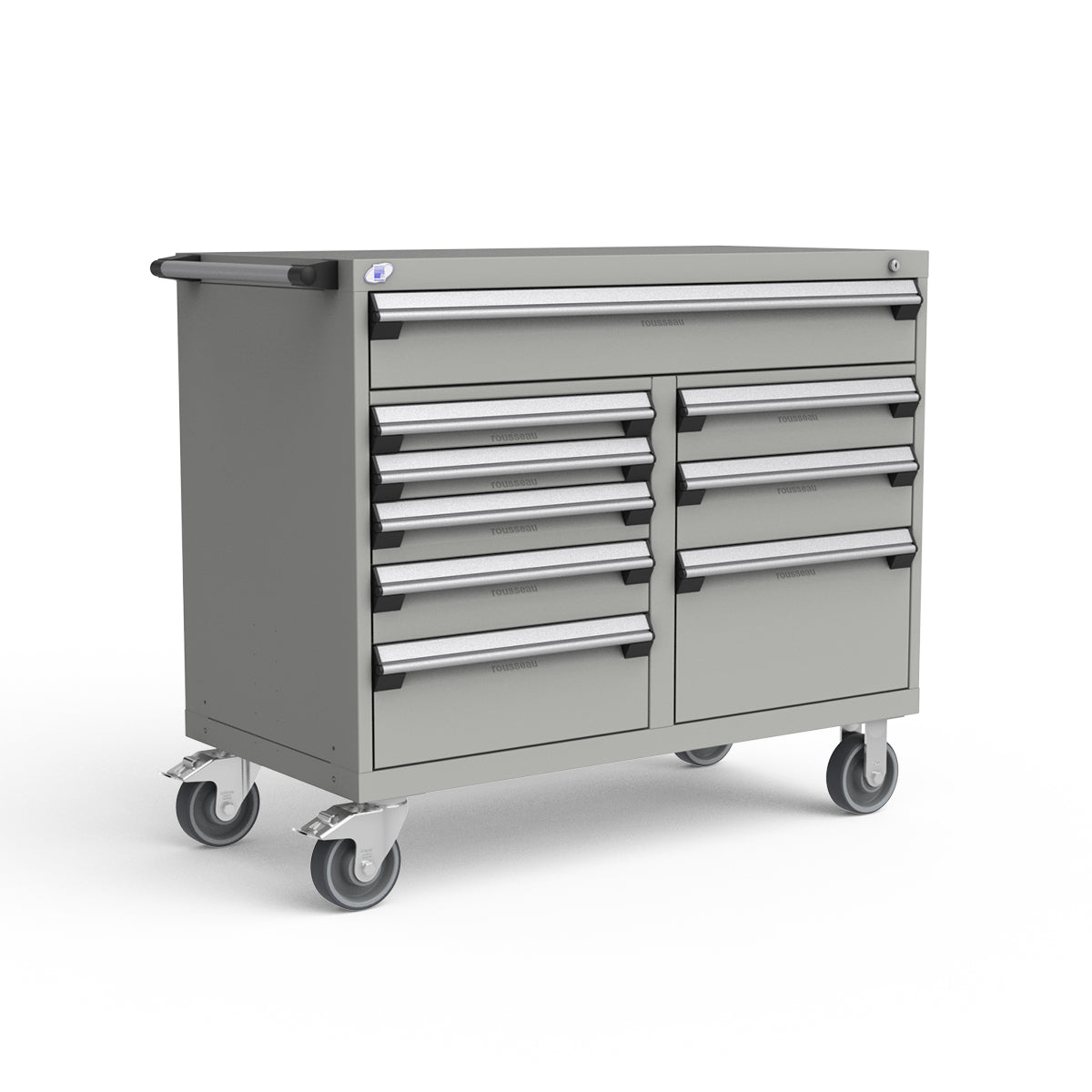Mobile Modular Drawer Cabinets – 48"W x 24"D x 41"H – 9 drawers