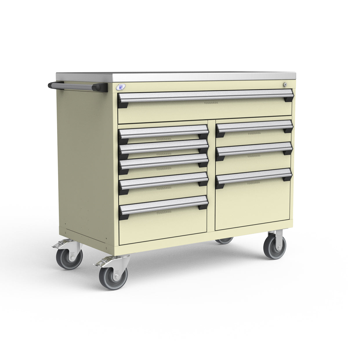 Mobile Modular Drawer Cabinets – 48"W x 24"D x 43"H – 9 drawers