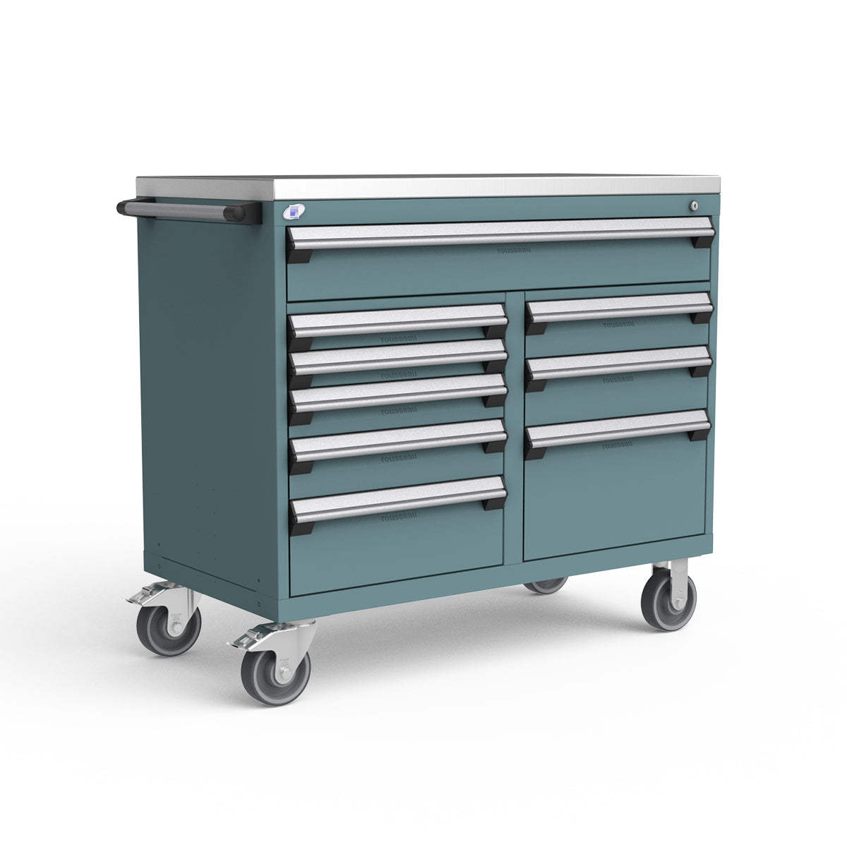 Mobile Modular Drawer Cabinets – 48"W x 24"D x 43"H – 9 drawers