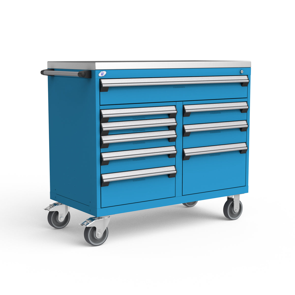 Mobile Modular Drawer Cabinets – 48"W x 24"D x 43"H – 9 drawers