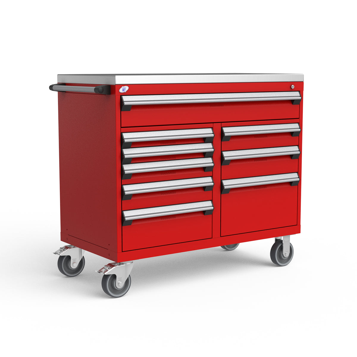 Mobile Modular Drawer Cabinets – 48"W x 24"D x 43"H – 9 drawers