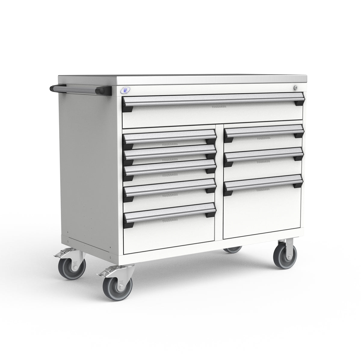 Mobile Modular Drawer Cabinets – 48"W x 24"D x 43"H – 9 drawers