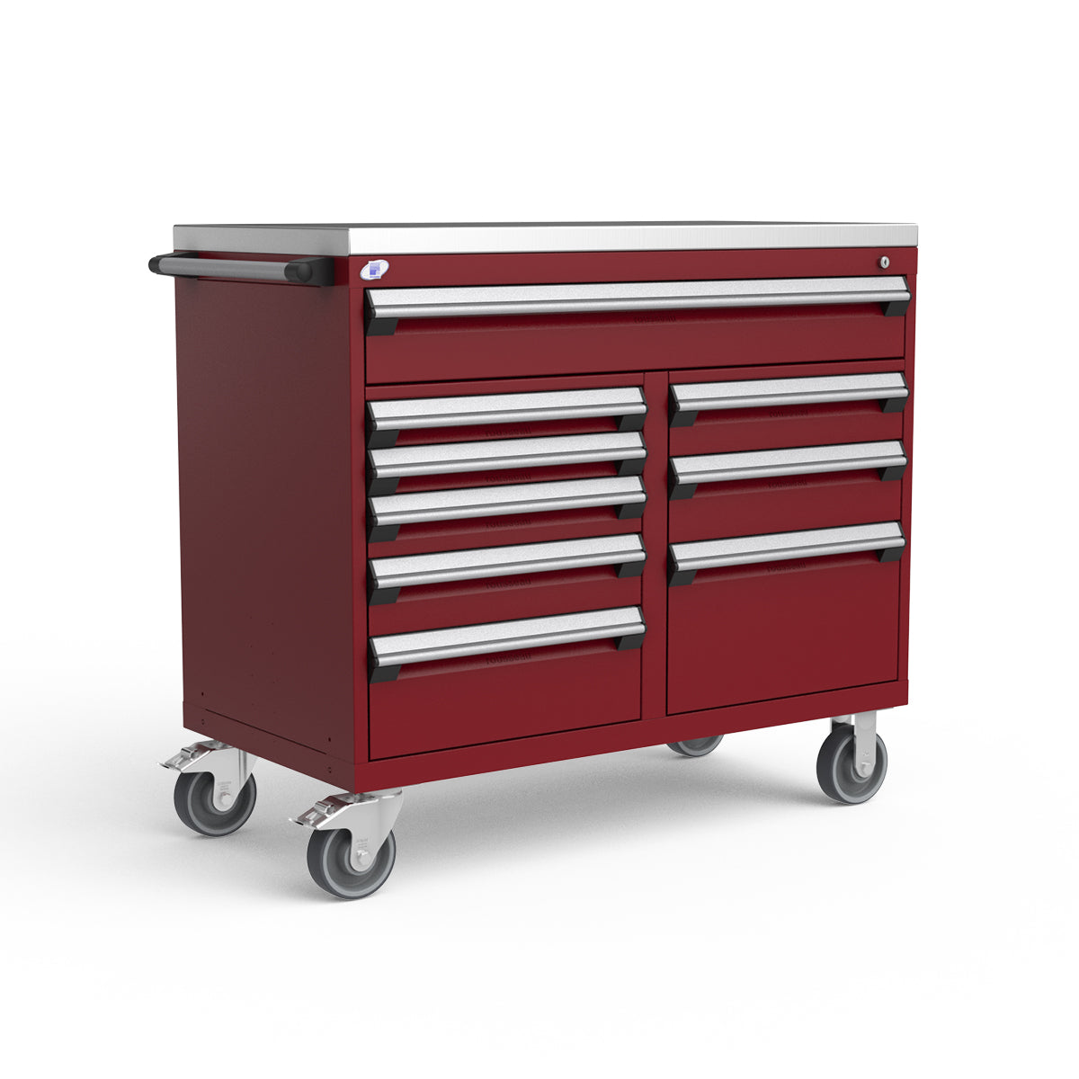 Mobile Modular Drawer Cabinets – 48"W x 24"D x 43"H – 9 drawers