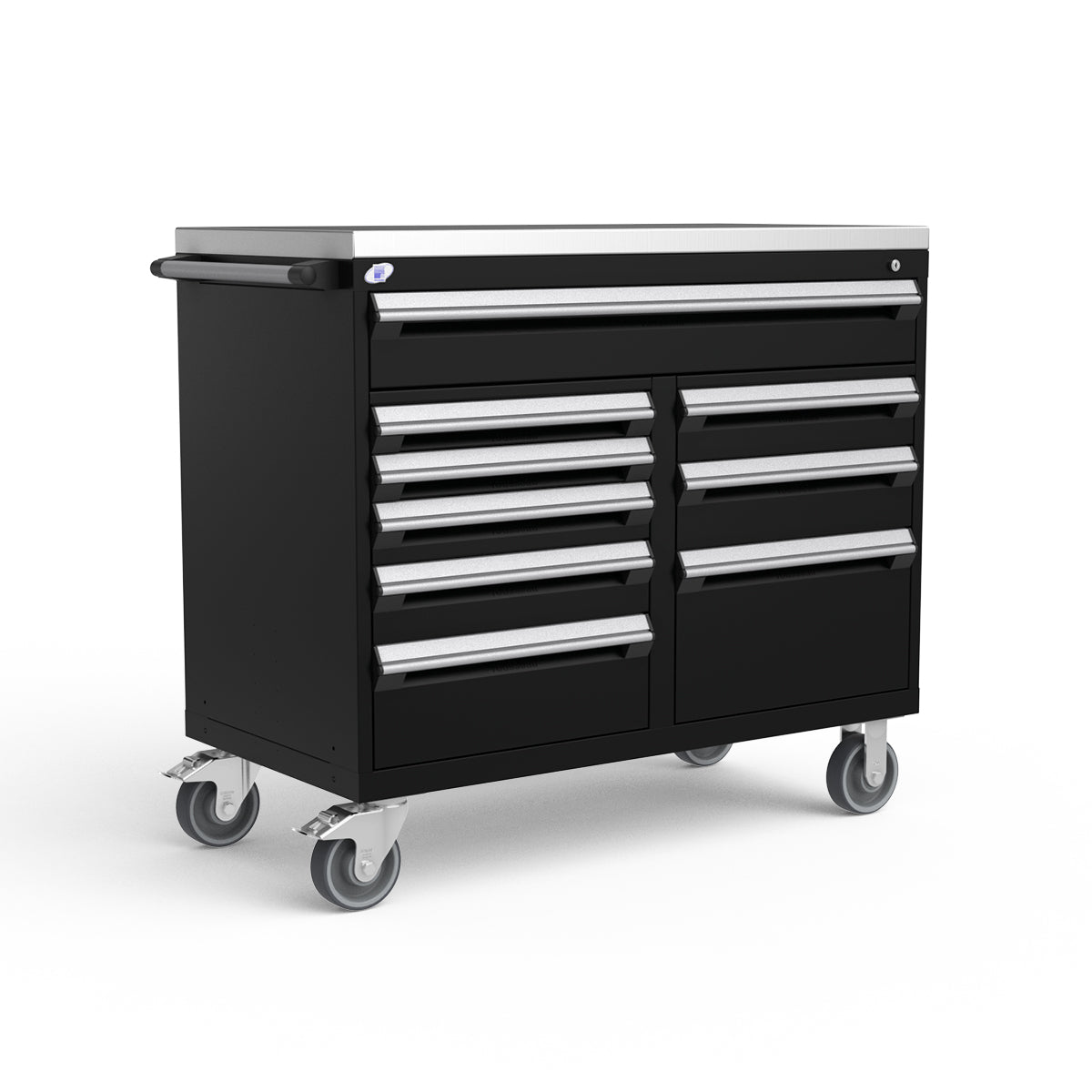 Mobile Modular Drawer Cabinets – 48"W x 24"D x 43"H – 9 drawers