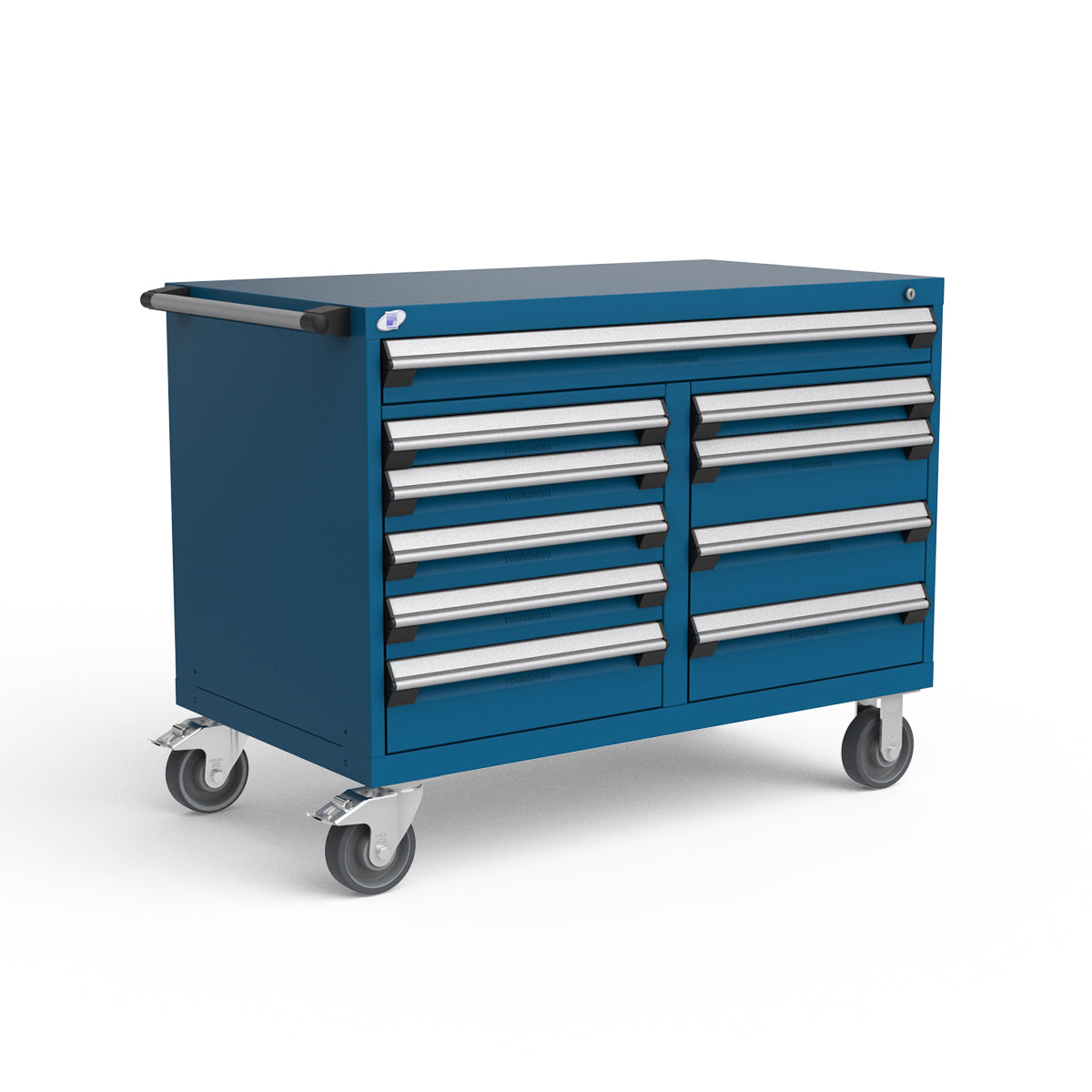 Mobile Modular Drawer Cabinet - 48"W x 27"D x 37 1/2"H - 10 drawers