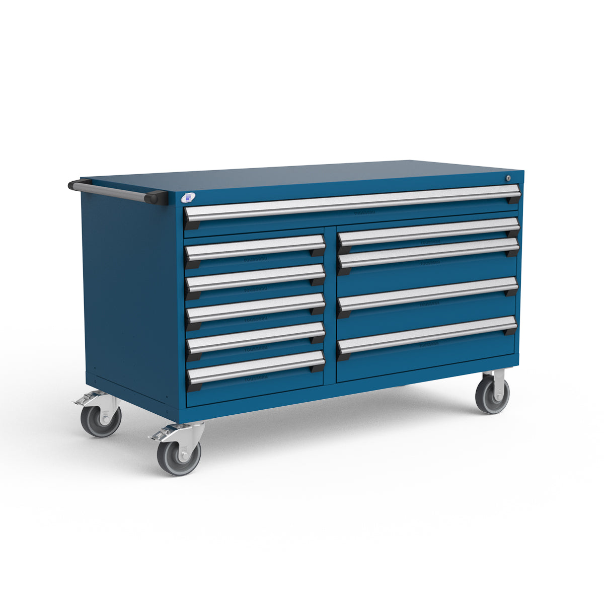 Mobile Modular Drawer Cabinet - 60"W x 27"D x 37 1/2"H - 10 drawers