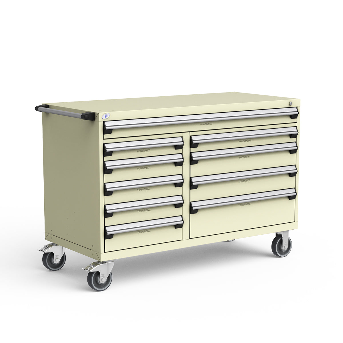 Mobile Modular Drawer Cabinets – 60"W x 27"D x 41"H – 10 drawers