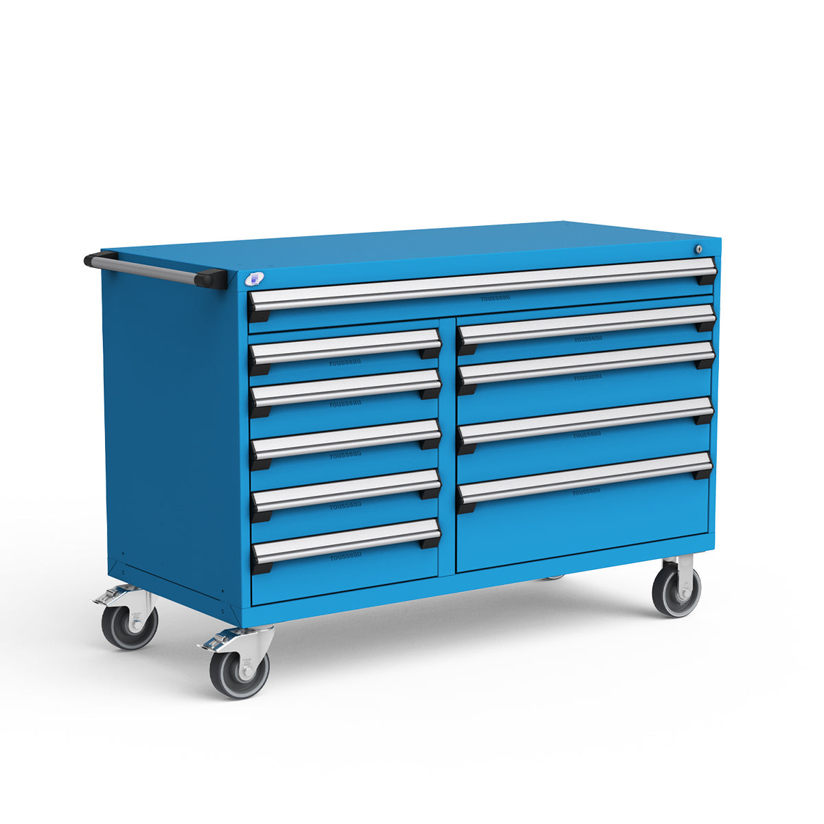 Mobile Modular Drawer Cabinets – 60"W x 27"D x 41"H – 10 drawers
