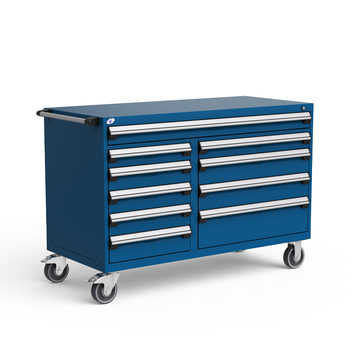 Mobile Modular Drawer Cabinets – 60"W x 27"D x 41"H – 10 drawers