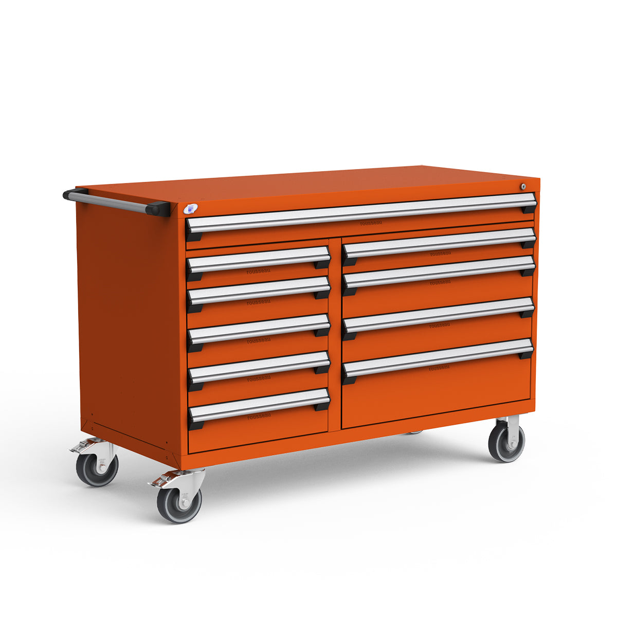 Mobile Modular Drawer Cabinets – 60"W x 27"D x 41"H – 10 drawers