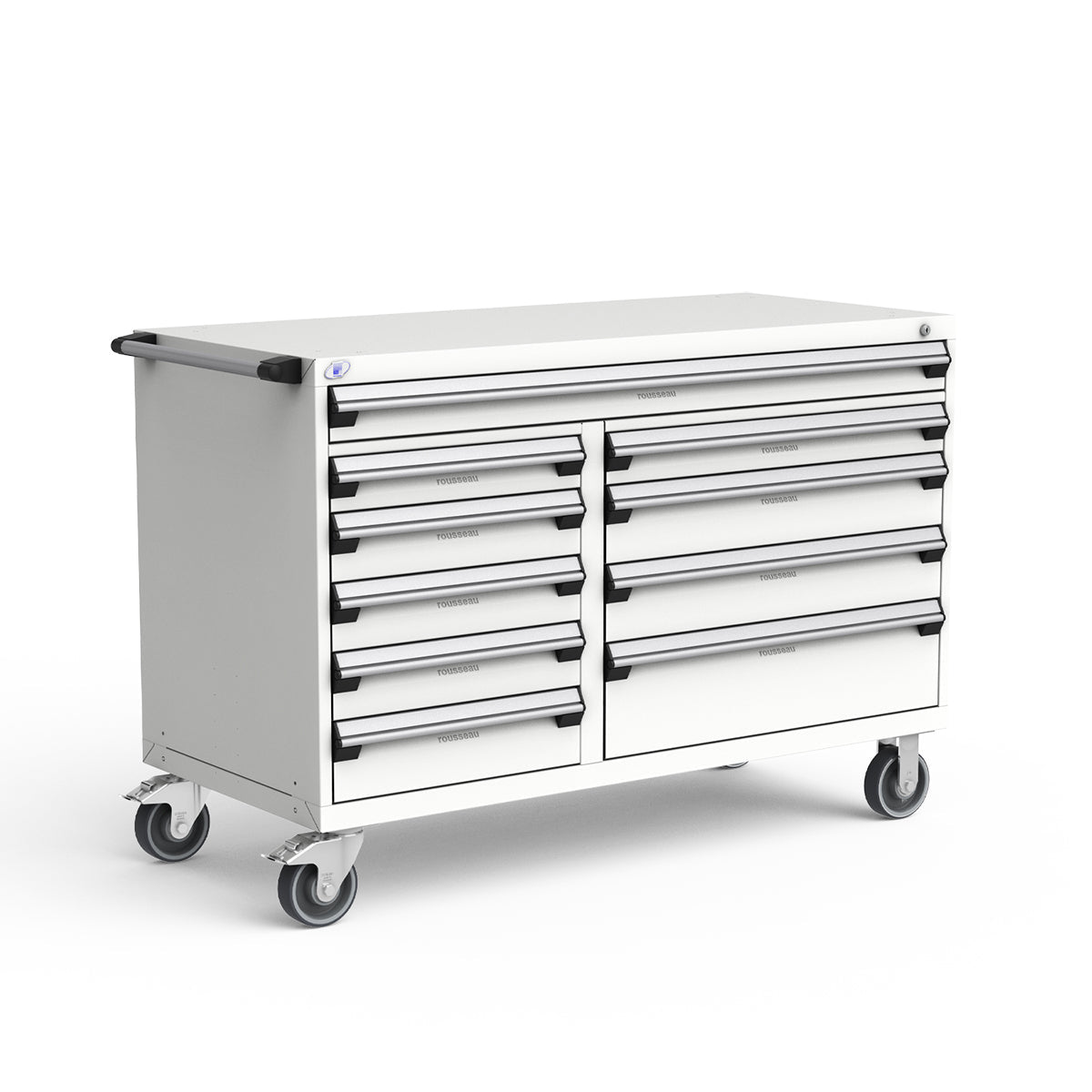 Mobile Modular Drawer Cabinets – 60"W x 27"D x 41"H – 10 drawers