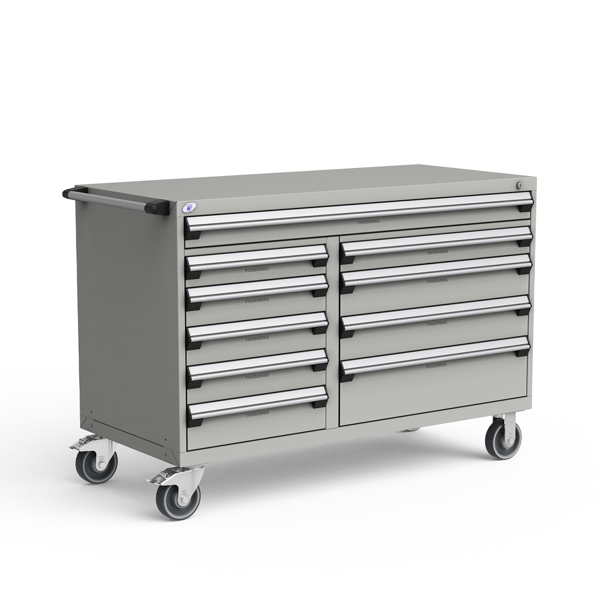 Mobile Modular Drawer Cabinets – 60"W x 27"D x 41"H – 10 drawers