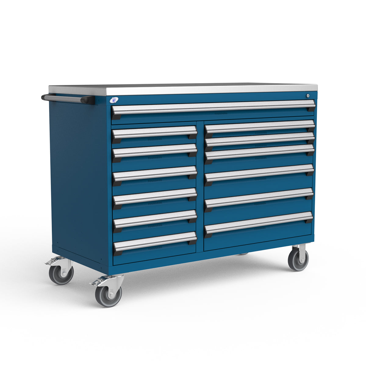 Mobile Modular Drawer Cabinet - 60"W x 27"D x 45 1/2"H - 13 drawers