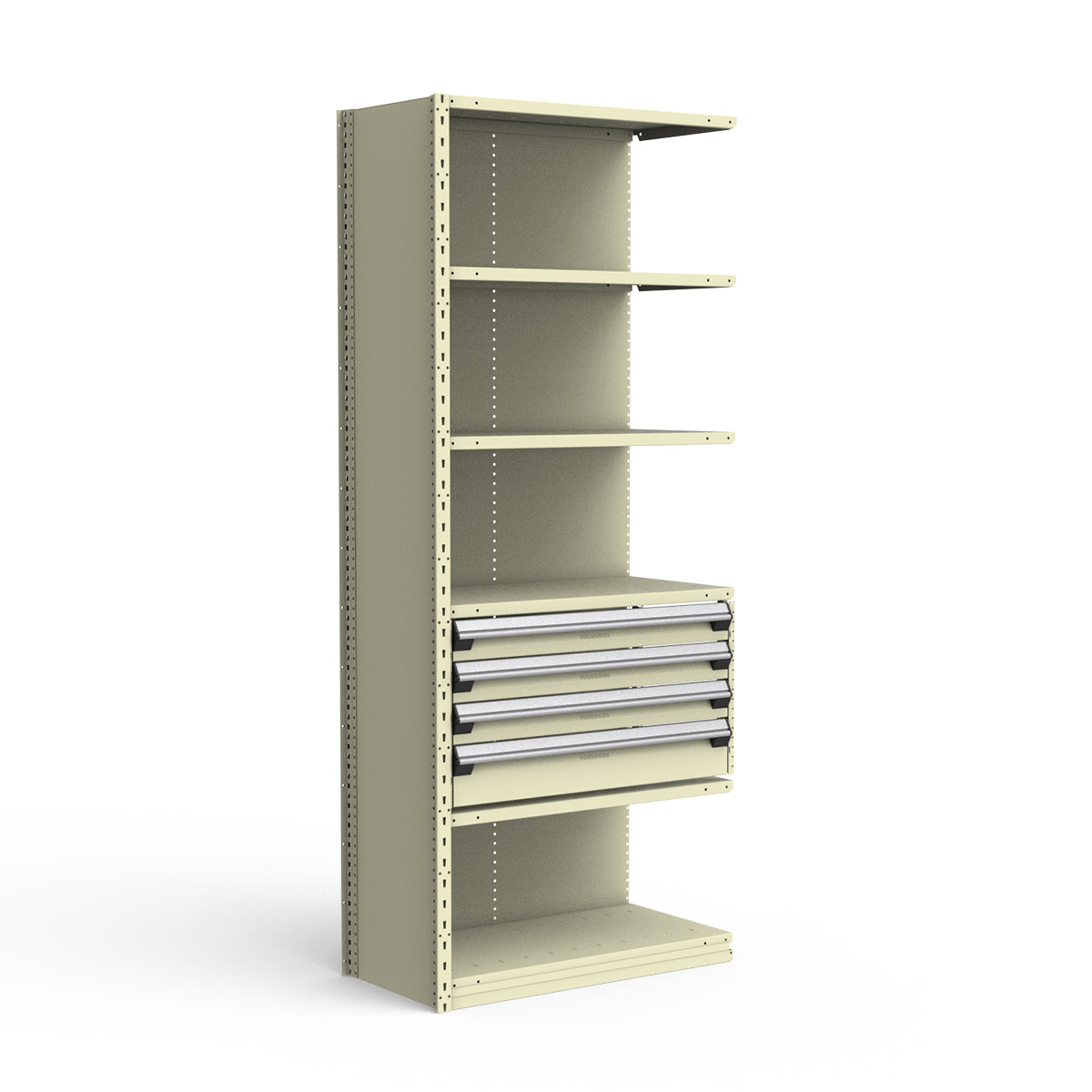 Shelving with Drawers - 18"H Drawer Bank - 4 drawers (Add-On)