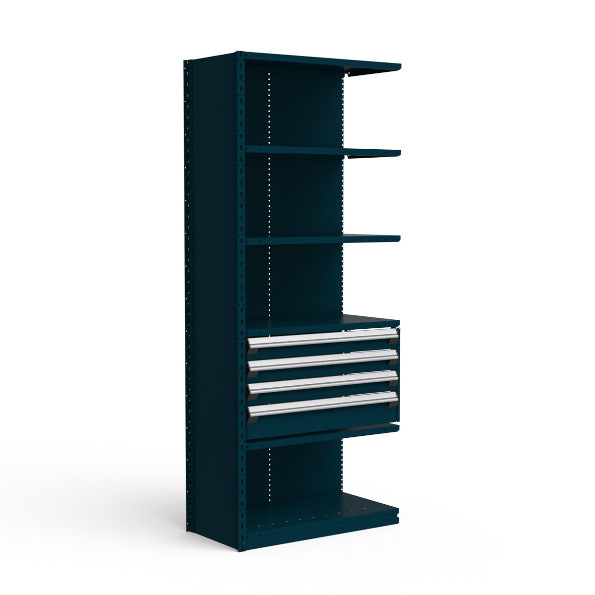 Shelving with Drawers - 18"H Drawer Bank - 4 drawers (Add-On)