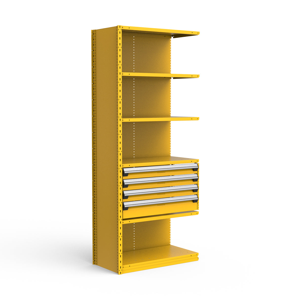 Shelving with Drawers - 18"H Drawer Bank - 4 drawers (Add-On)
