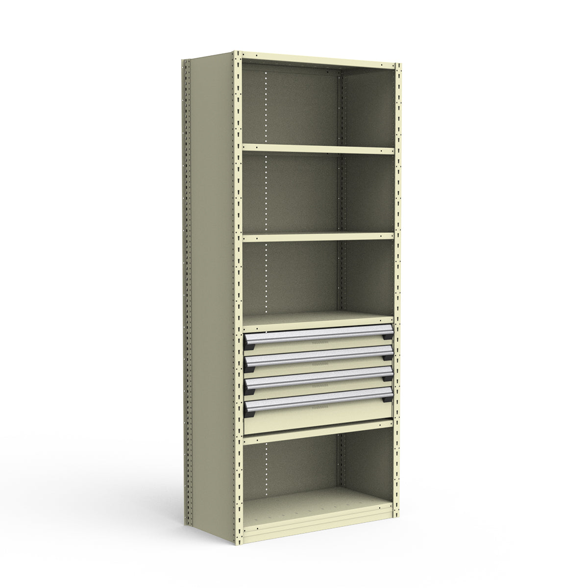 Shelving with Drawers - 18"H Drawer Bank - 4 drawers (Starter)