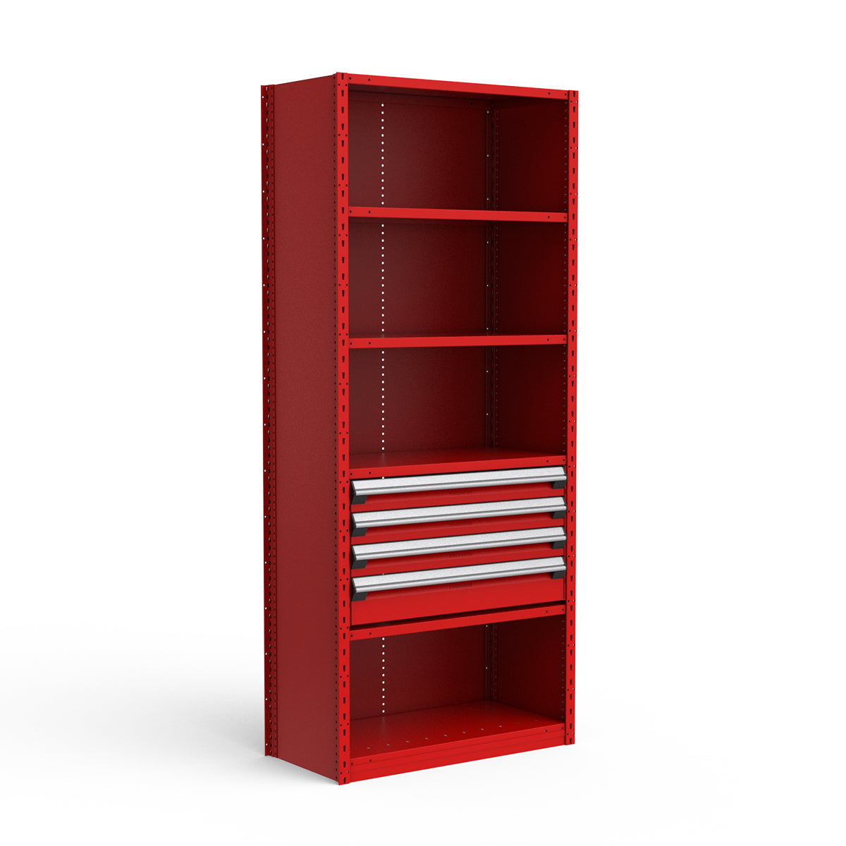 Shelving with Drawers - 18"H Drawer Bank - 4 drawers (Starter)