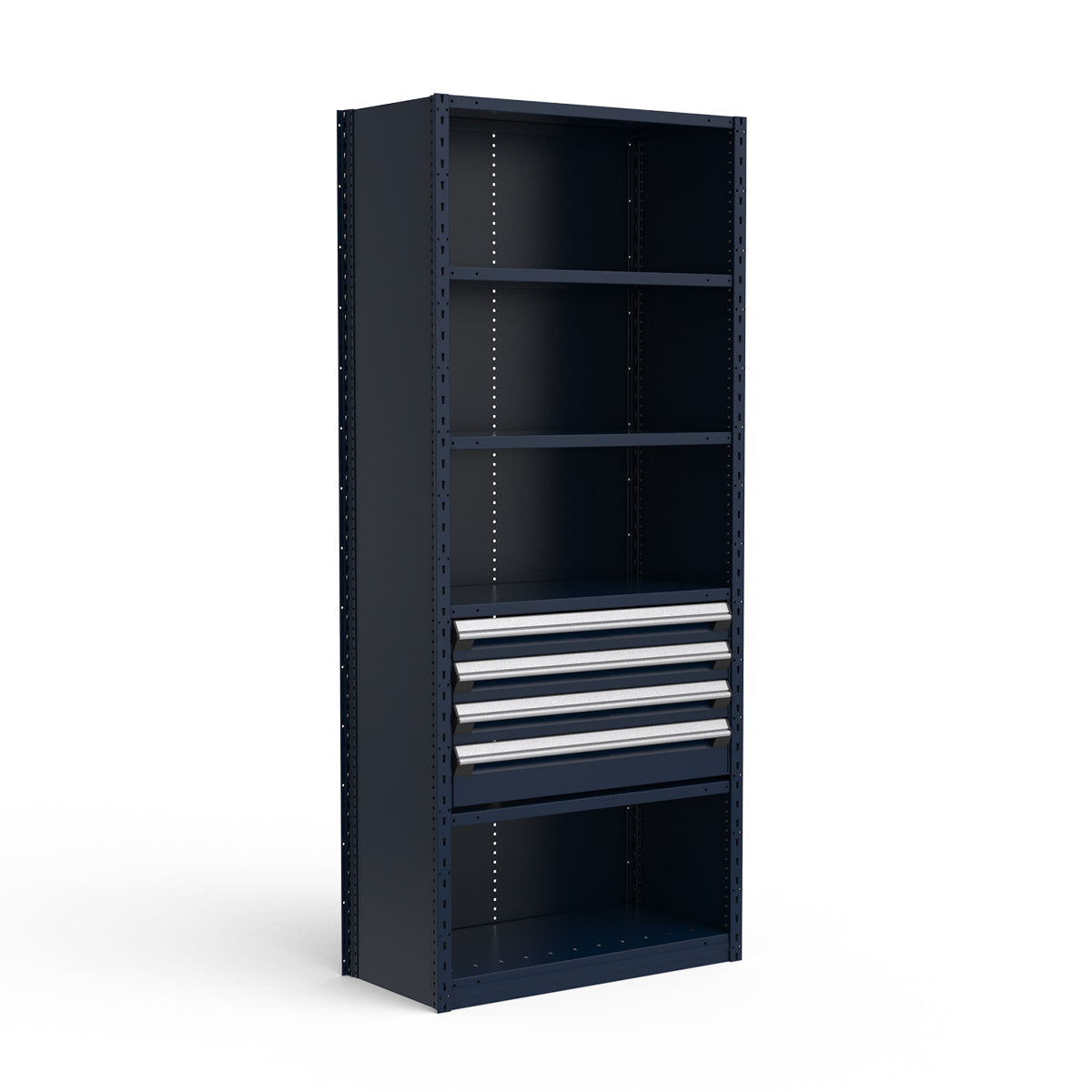 Shelving with Drawers - 18"H Drawer Bank - 4 drawers (Starter)