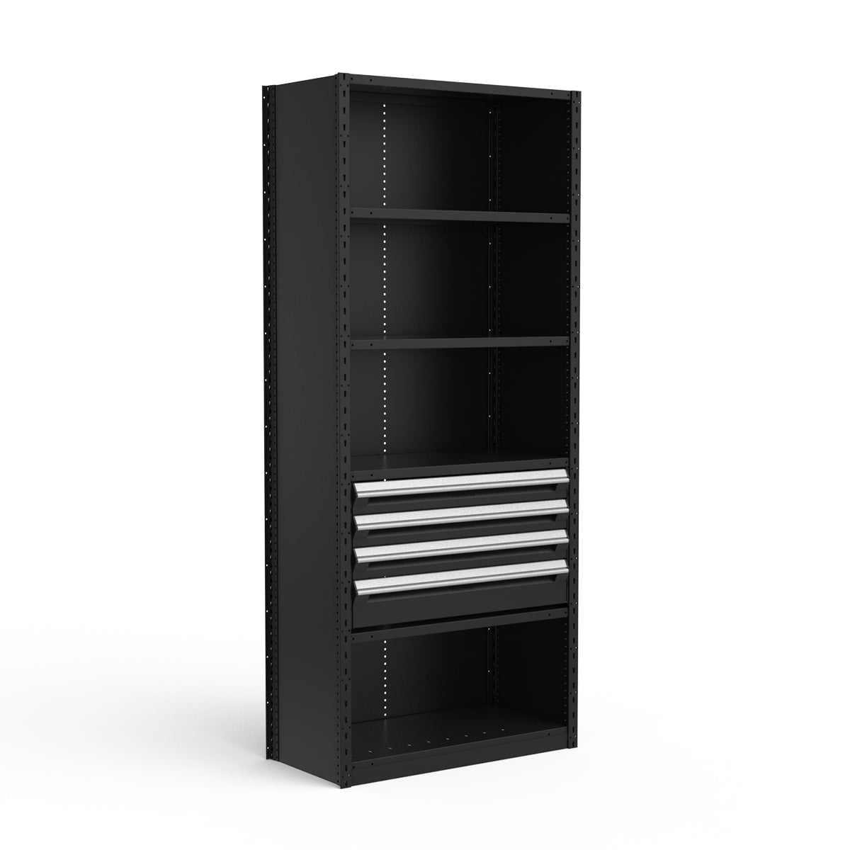 Shelving with Drawers - 18"H Drawer Bank - 4 drawers (Starter)