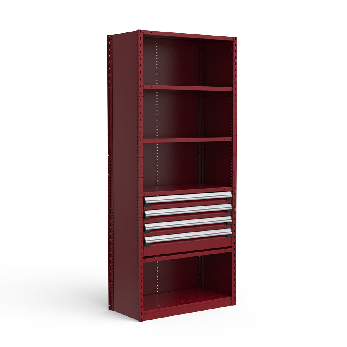 Shelving with Drawers - 18"H Drawer Bank - 4 drawers (Starter)