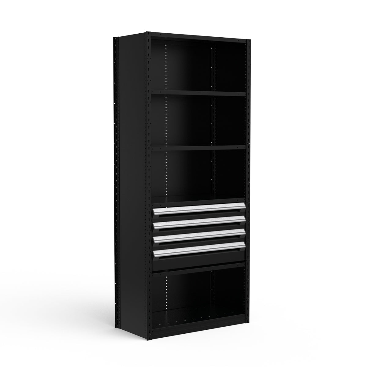 Shelving with Drawers - 18"H Drawer Bank - 4 drawers (Starter)