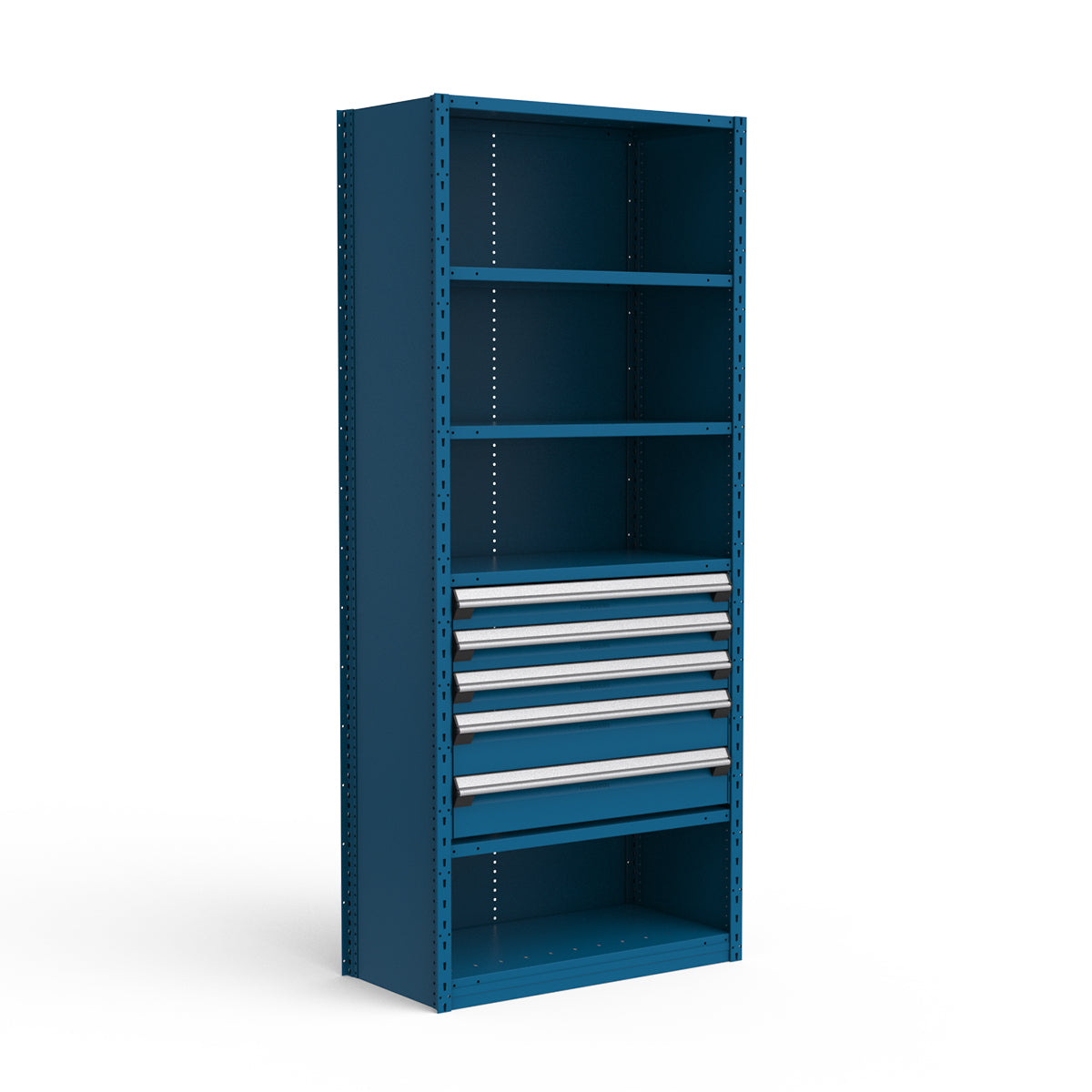 Shelving with Drawers - 24"H Drawer Bank - 5 drawers (Starter)