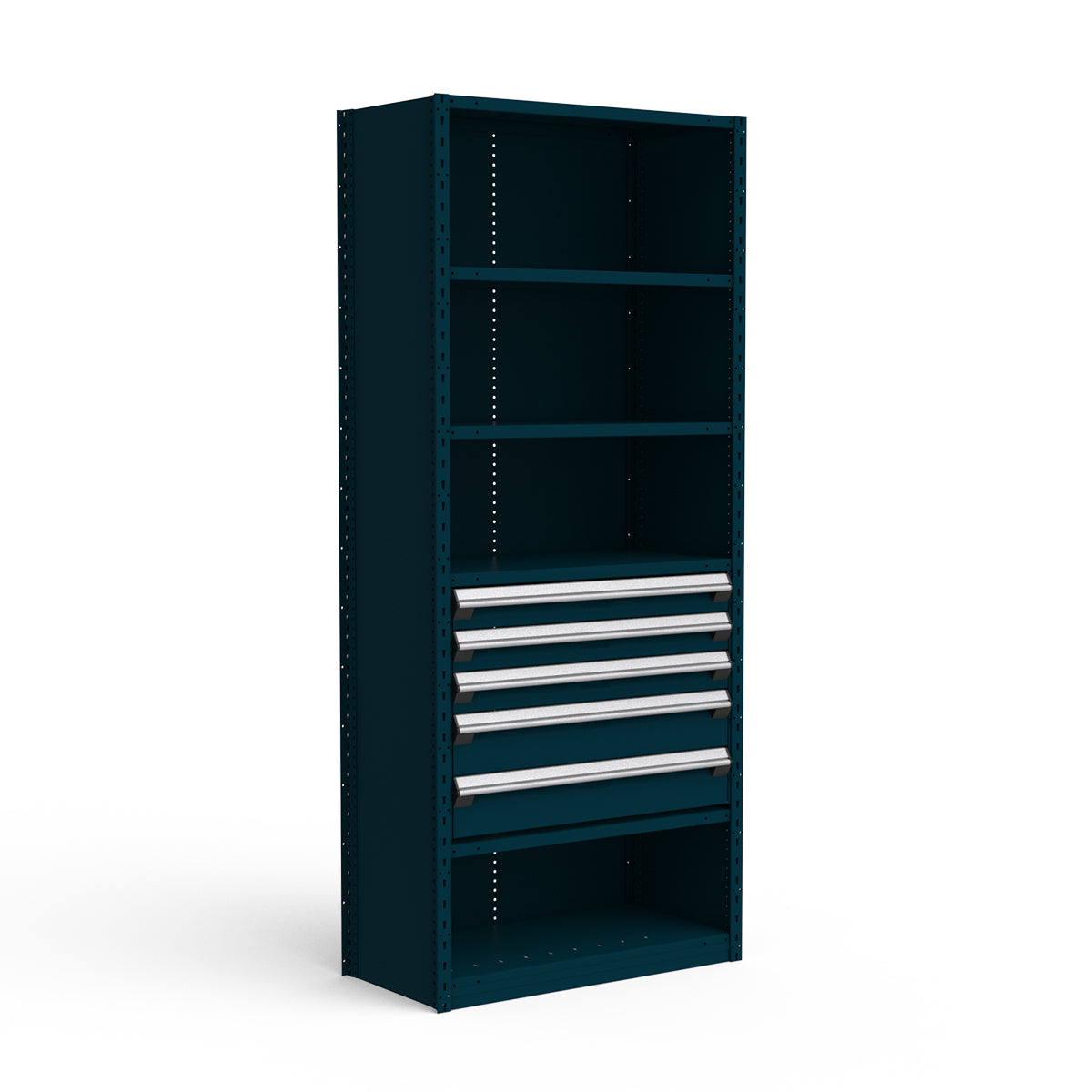 Shelving with Drawers - 24"H Drawer Bank - 5 drawers (Starter)