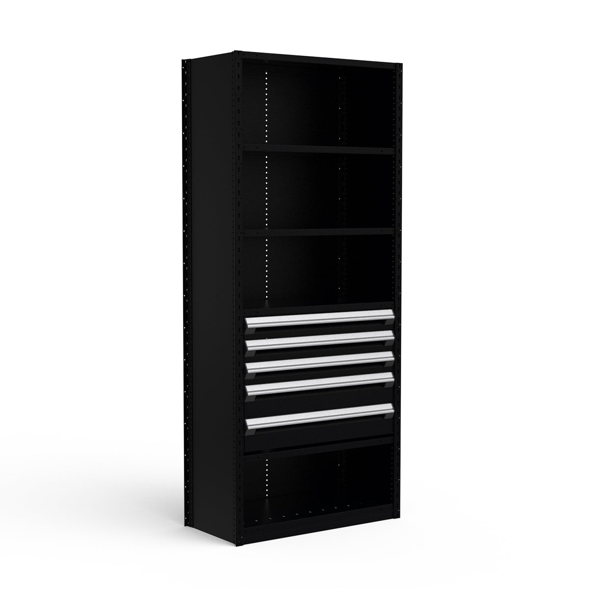 Shelving with Drawers - 24"H Drawer Bank - 5 drawers (Starter)
