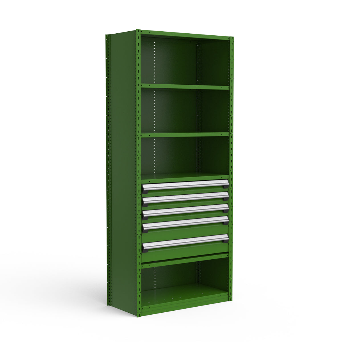 Shelving with Drawers - 24"H Drawer Bank - 5 drawers (Starter)