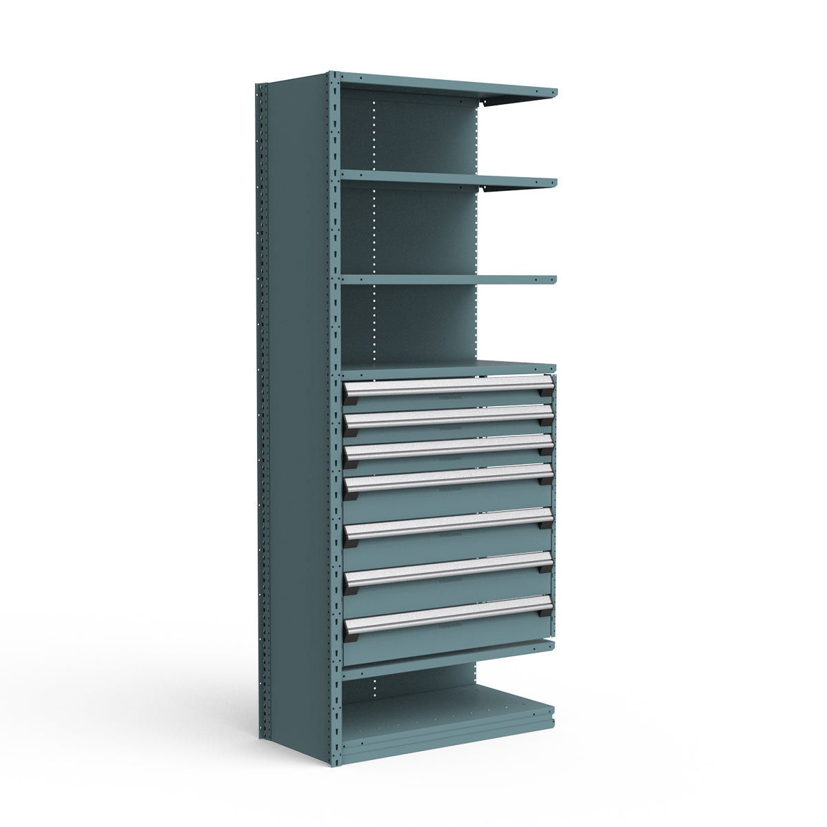Shelving with Drawers - 36"H Drawer Bank - 7 drawers (Add-On)