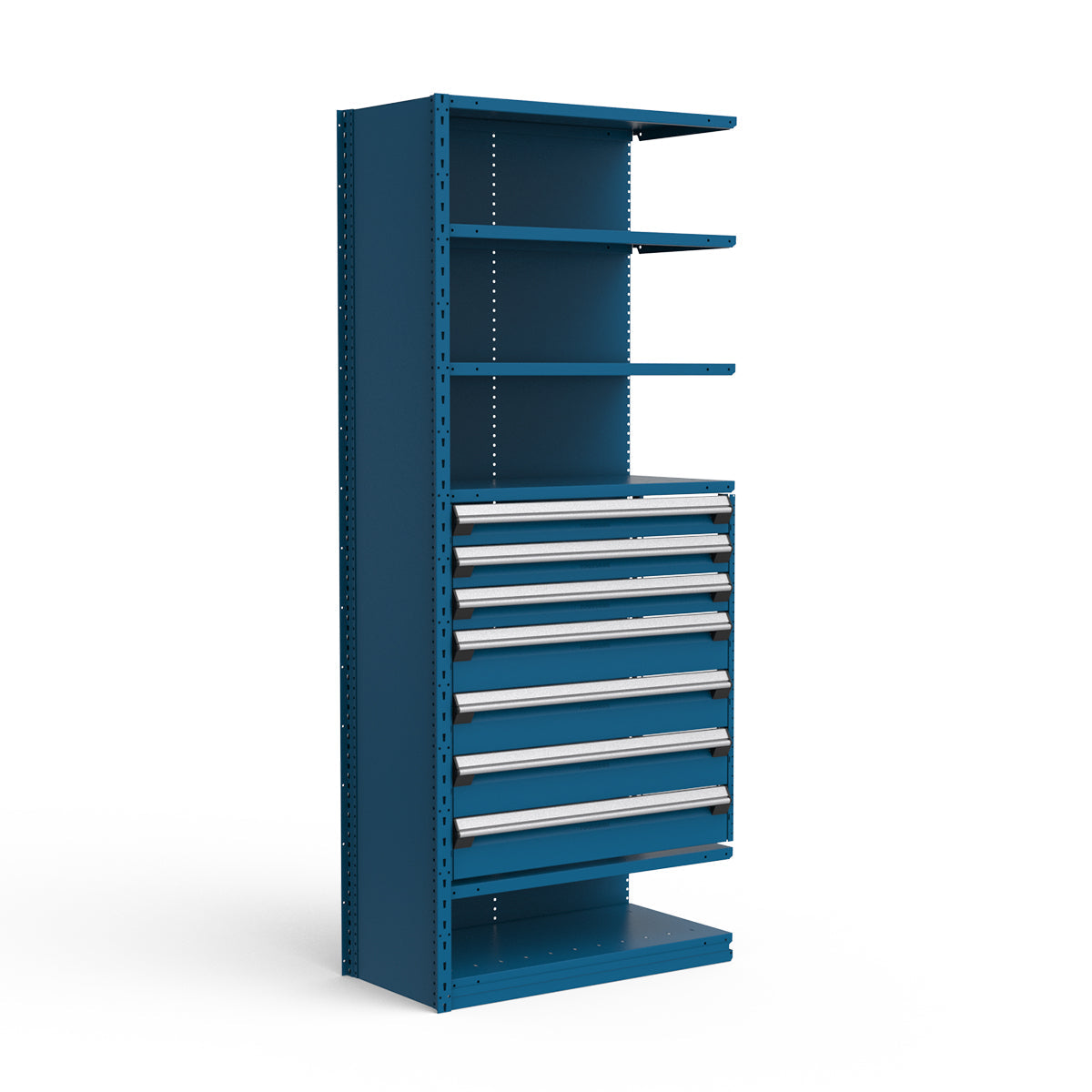Shelving with Drawers - 36"H Drawer Bank - 7 drawers (Add-On)