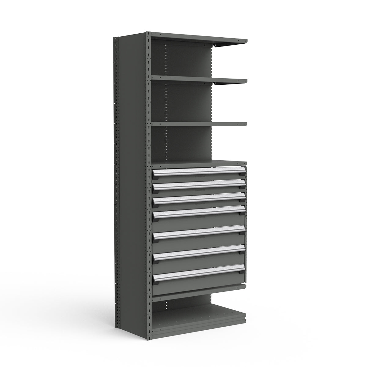 Shelving with Drawers - 36"H Drawer Bank - 7 drawers (Add-On)